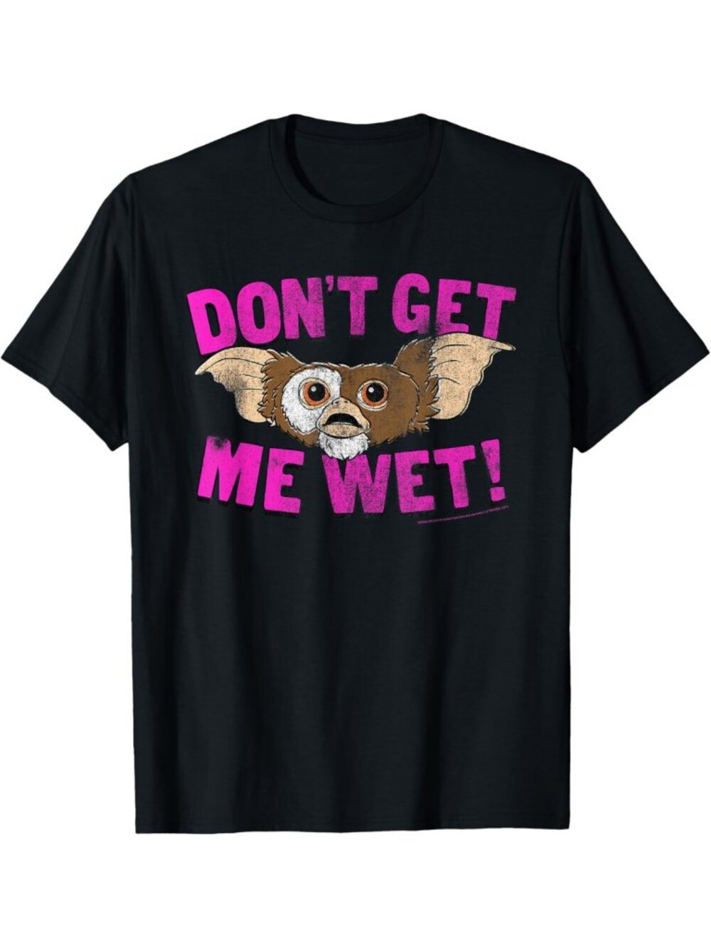 Funny 80's Movie T-Shirt - Gremlins Don't Get Me Wet Gizmo Graphic Tee